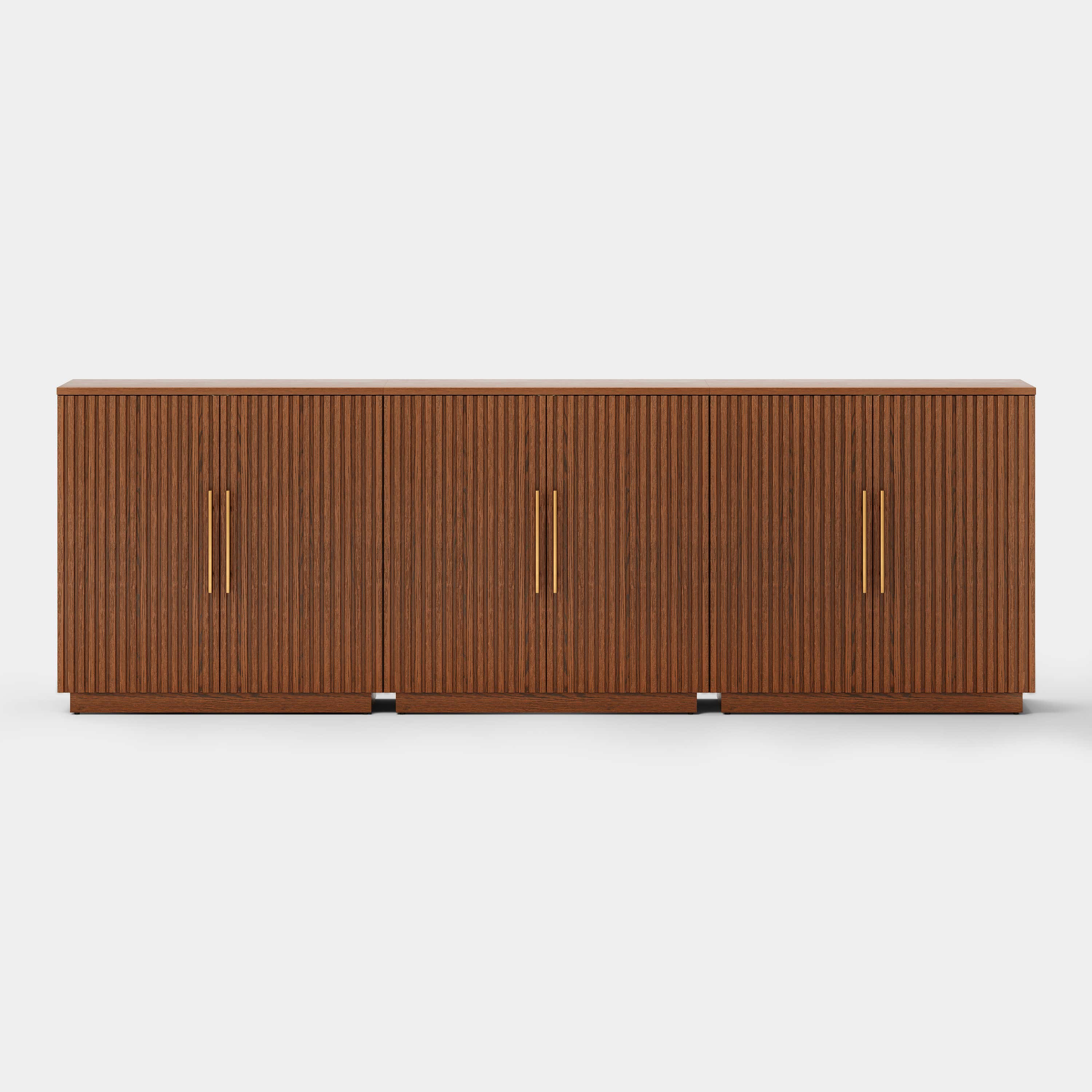 Holt 95″ Solid Oak Console(Set of 3)
