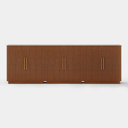 Holt 95″ Solid Oak Console(Set of 3)