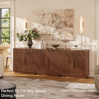 Holt 95″ Solid Oak Console(Set of 3)