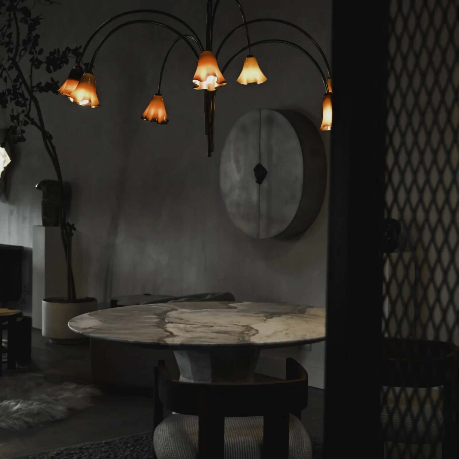 Florea Glass Art Chandelier