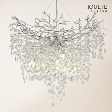 Frostleaf Crystal Grand Cascade Branches Chandelier 40''