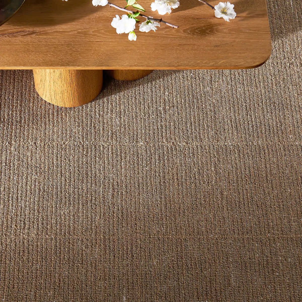 Textured modern rug detail