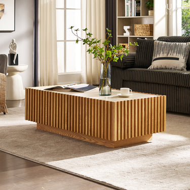 Isla Oak Rectangle Coffee Table 47"