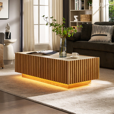 Isla Oak Rectangle Coffee Table 47"