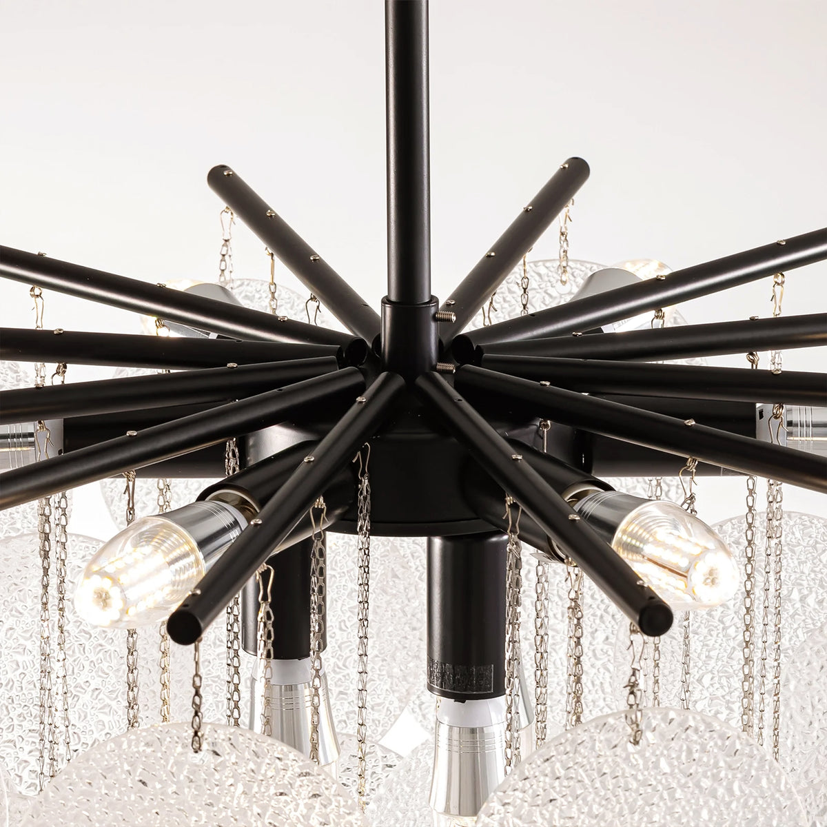 Velmora Glass Disc Tiered Chandelier 24"D