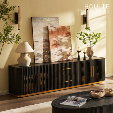 Holton Oak Media Console 91"W
