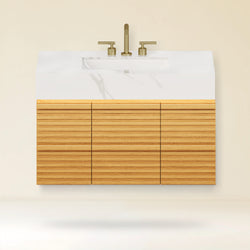 Isla Oak Bathroom Vanity 36
