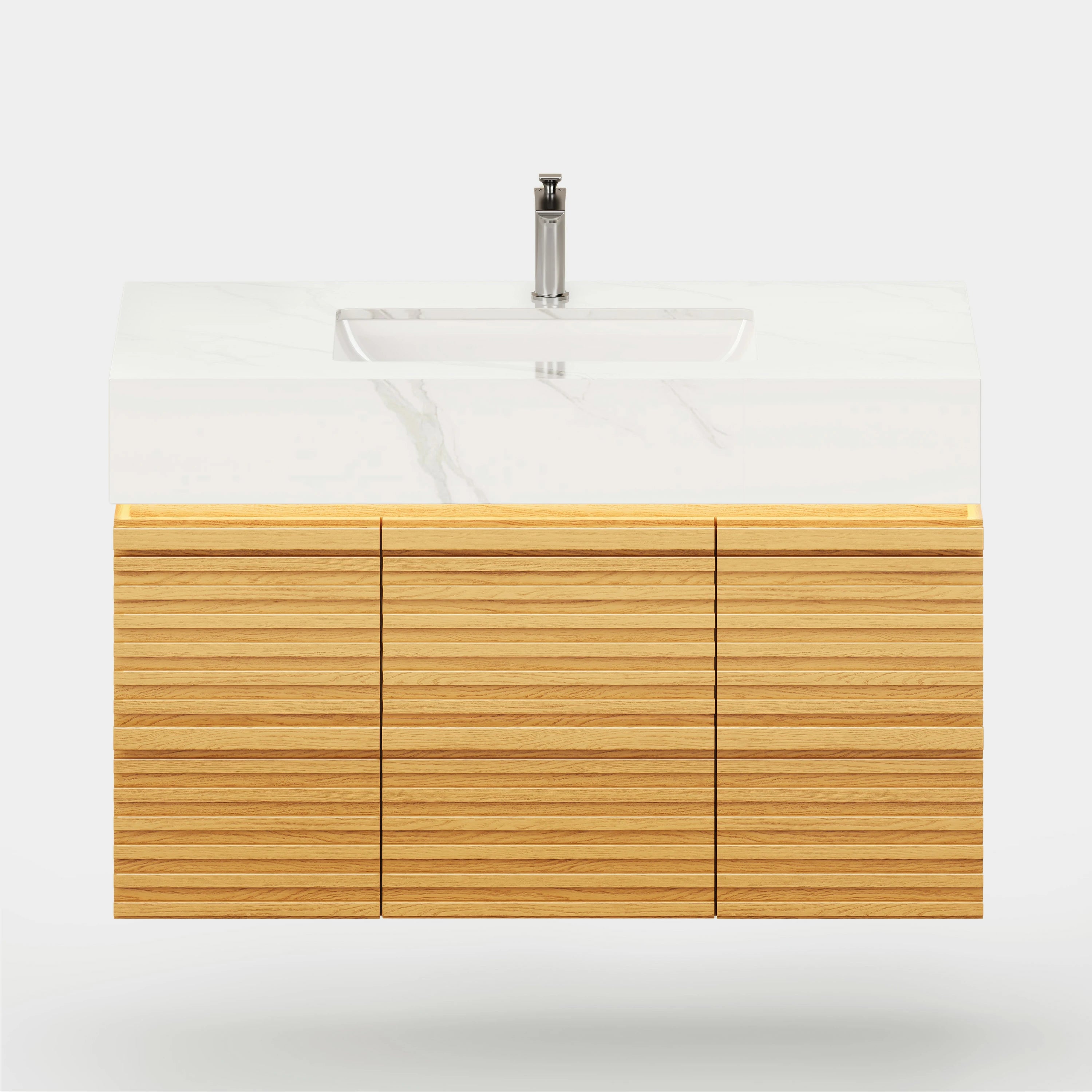 Isla Oak Bathroom Vanity 36"W