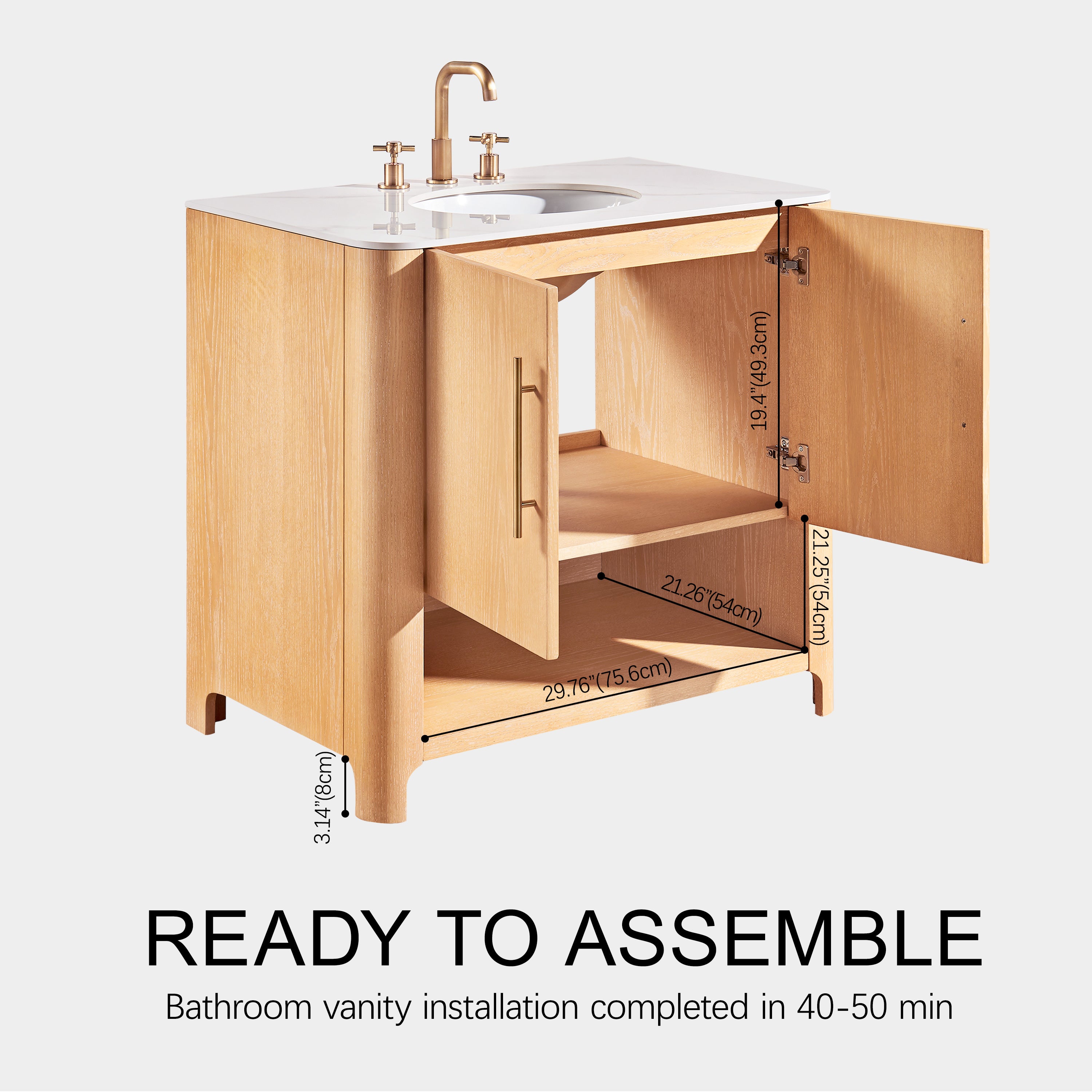Jude Bathroom Vanity 36"W