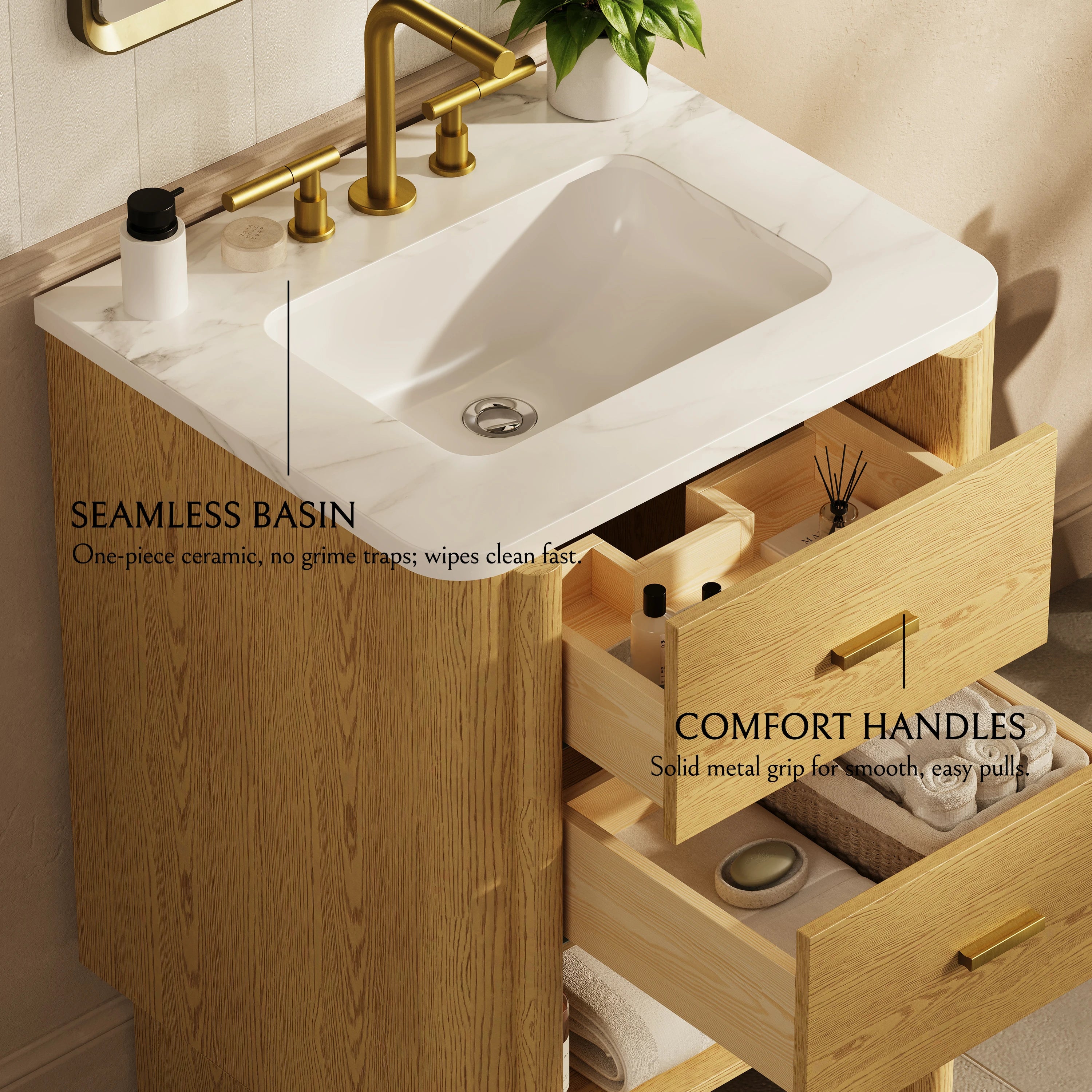 Silas Bathroom Vanity 24"W