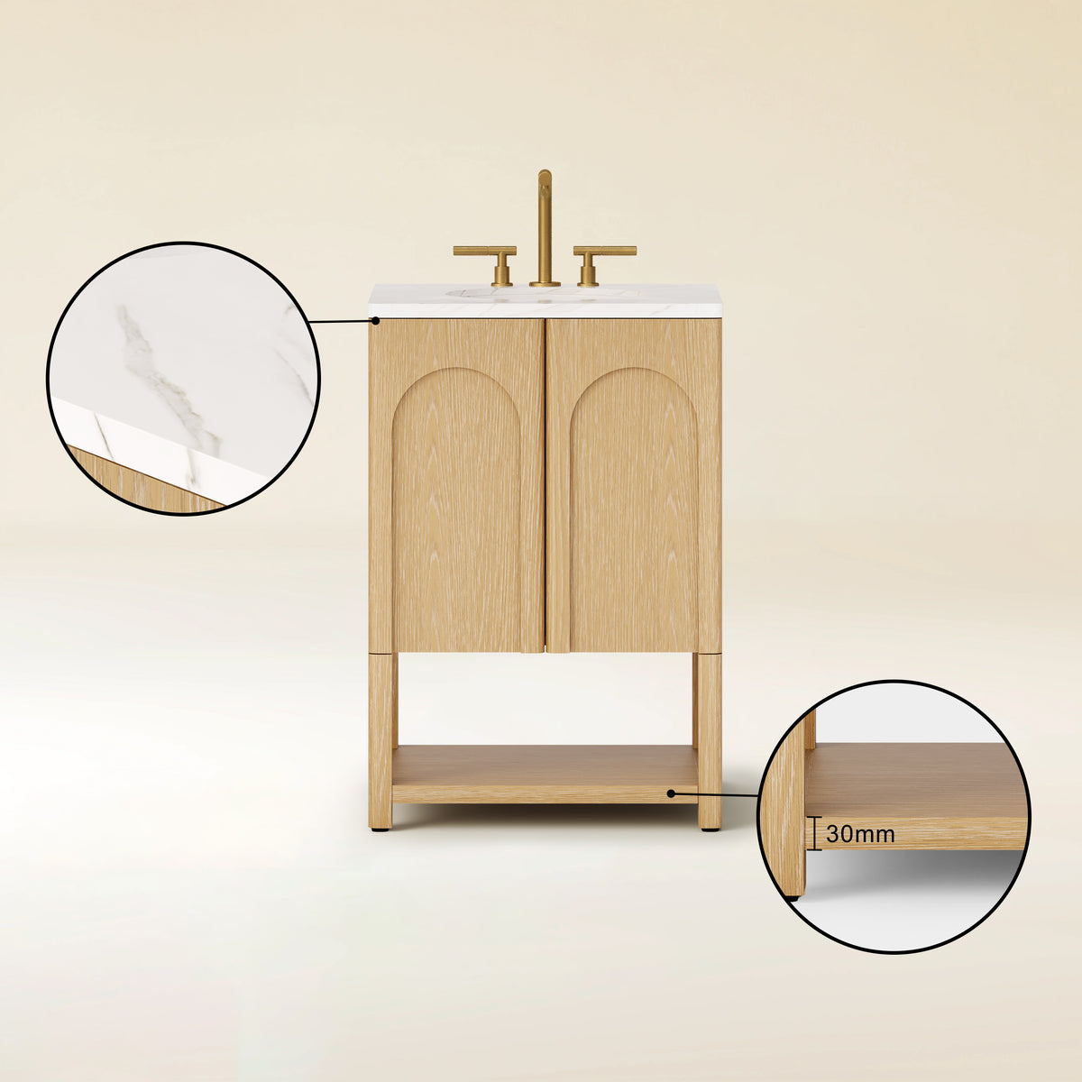 Cory Bathroom Vanity 24"W