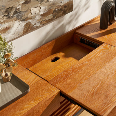 Devon Oak Media Console  71"
