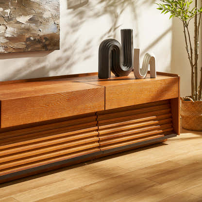 Devon Oak Media Console  71"