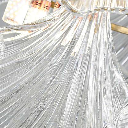 Marivelle Shell Glass Round Chandelier