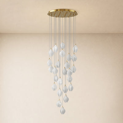Veylune Ceramic Flower Cluster Chandelier 8"-48"D 