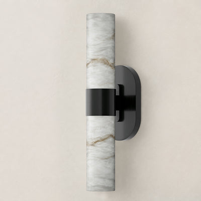 Calyndra Resin Cylinder Wall Sconce 18"-23"H 