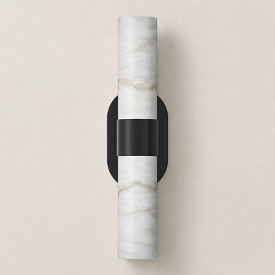 Calyndra Resin Cylinder Wall Sconce 18"-23"H 