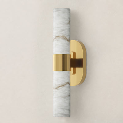 Calyndra Resin Cylinder Wall Sconce 18"-23"H 