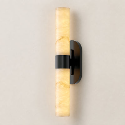 Calyndra Resin Cylinder Wall Sconce 18"-23"H 