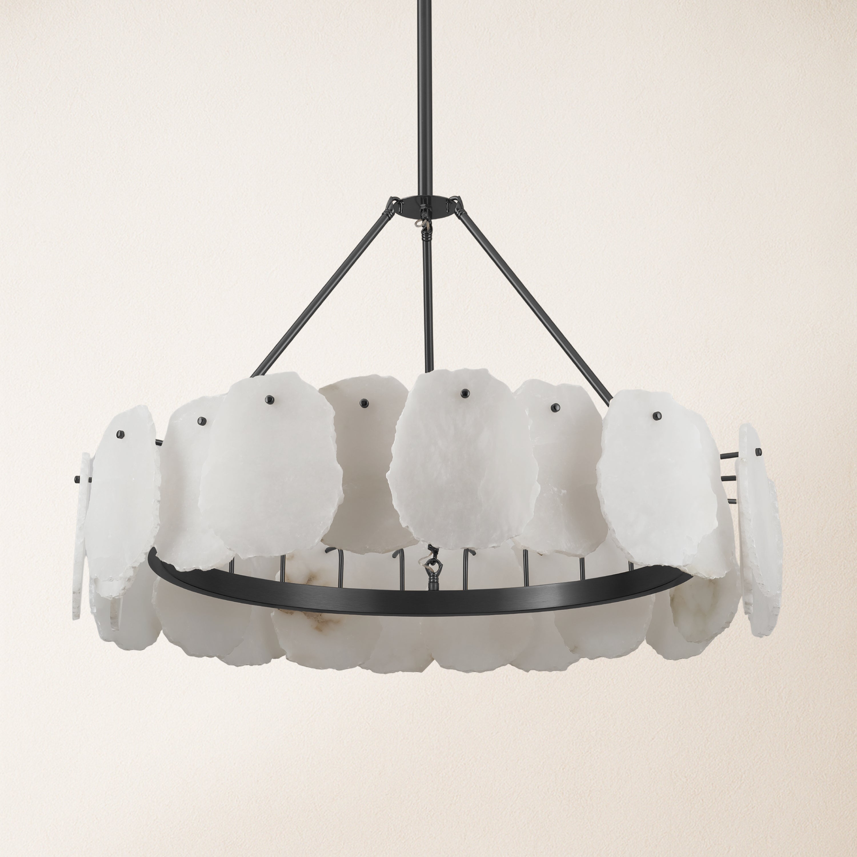 Moira Alabaster Round Chandelier 32"D