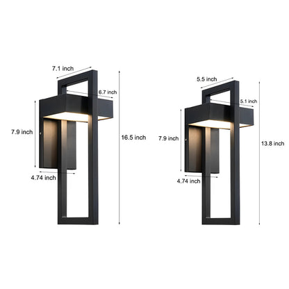 Aqualith Rectangular Minimalist Outdoor Wall Light