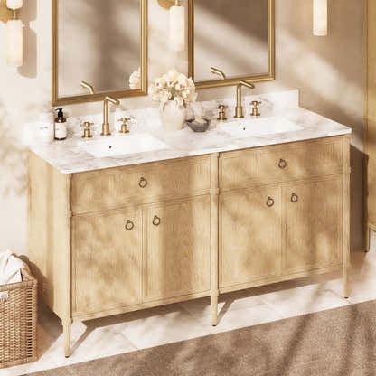 Maison Double Bathroom Vanity 63"W