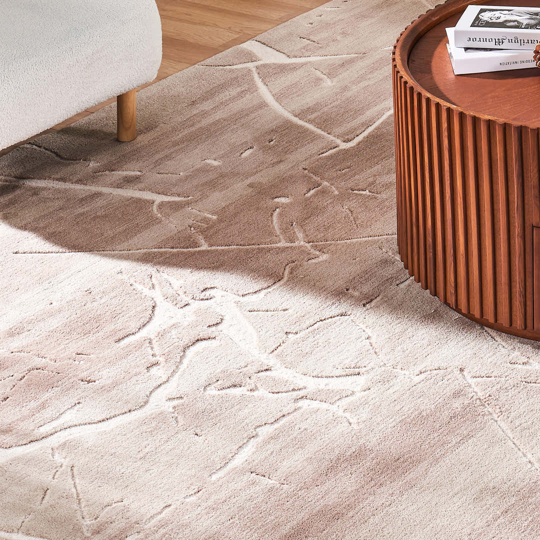 Caspian Marble Wool-Blend Rug