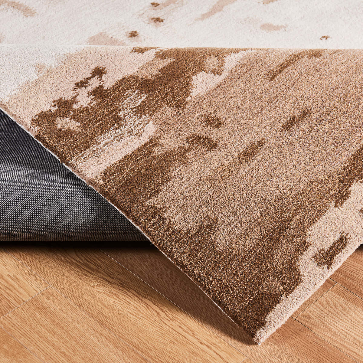 8x10 rug styled with sofa and decor