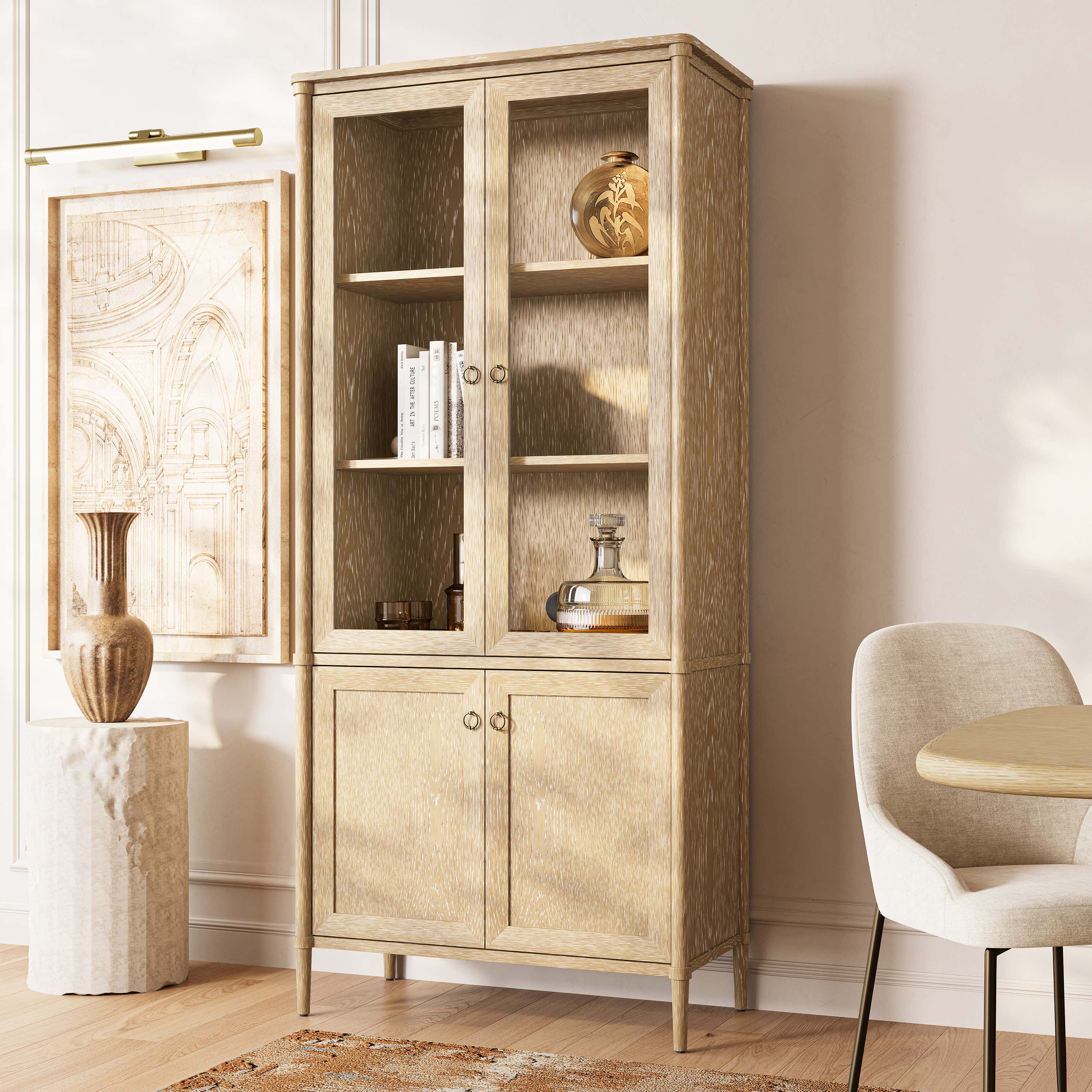 Maison Bookcase with Cabinet
