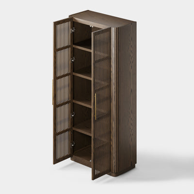 Marais Oak 89" Tall Storage Cabinet