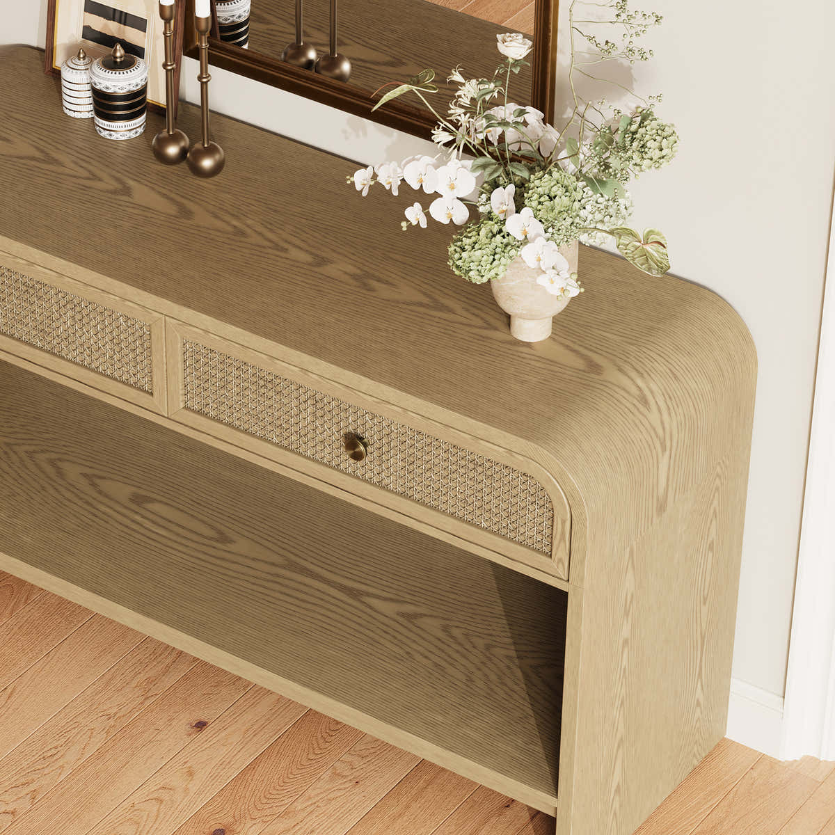 Vellore Console Table with Drawers