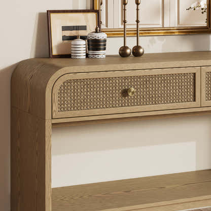 Vellore Console Table with Drawers 54"