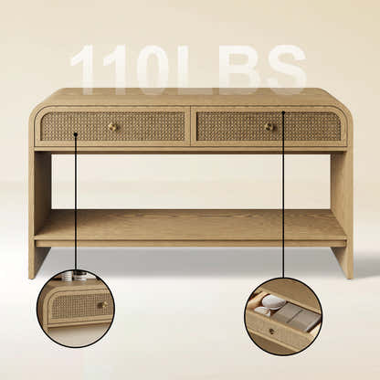 Vellore Console Table with Drawers 54"