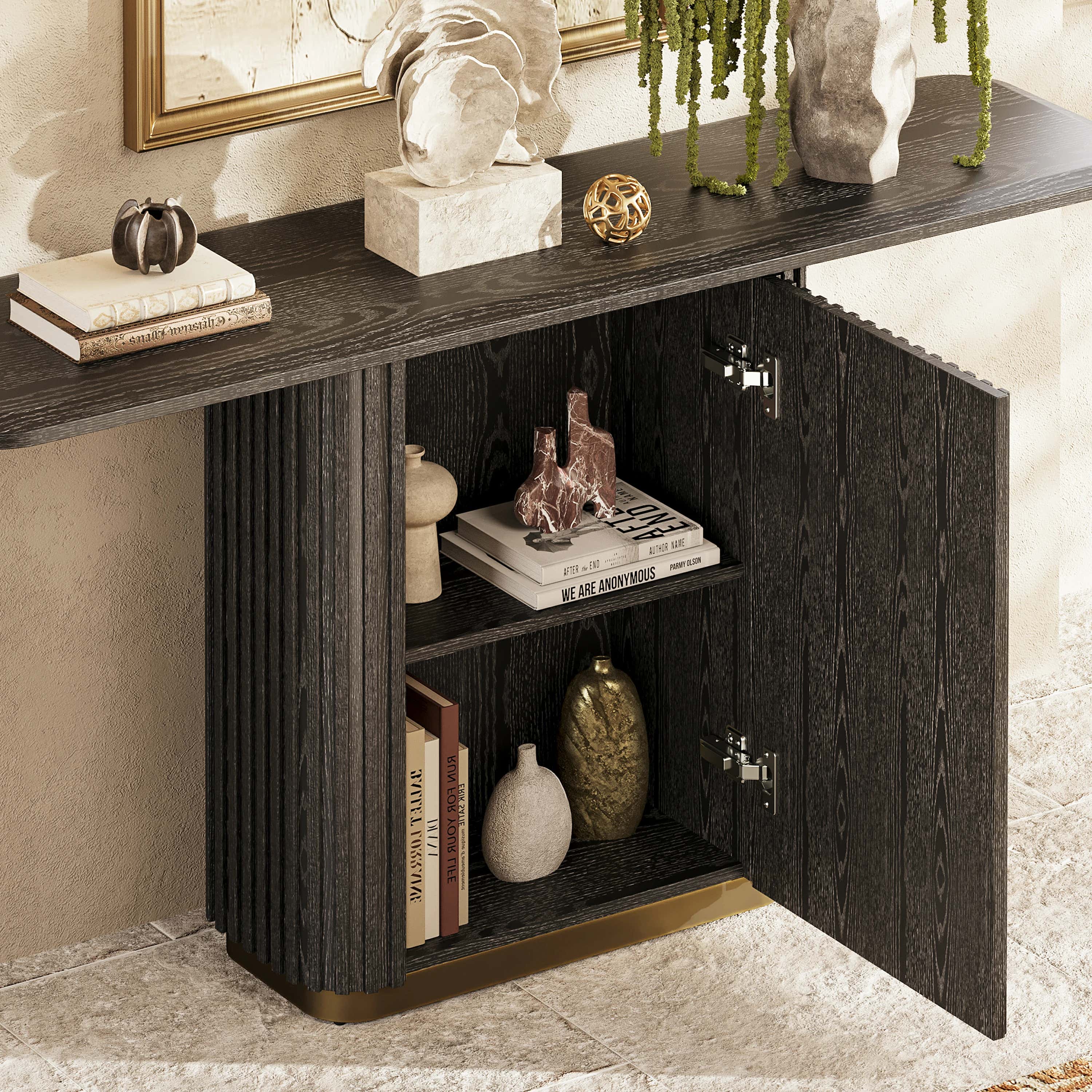 Holton Pedestal Console Table 60"