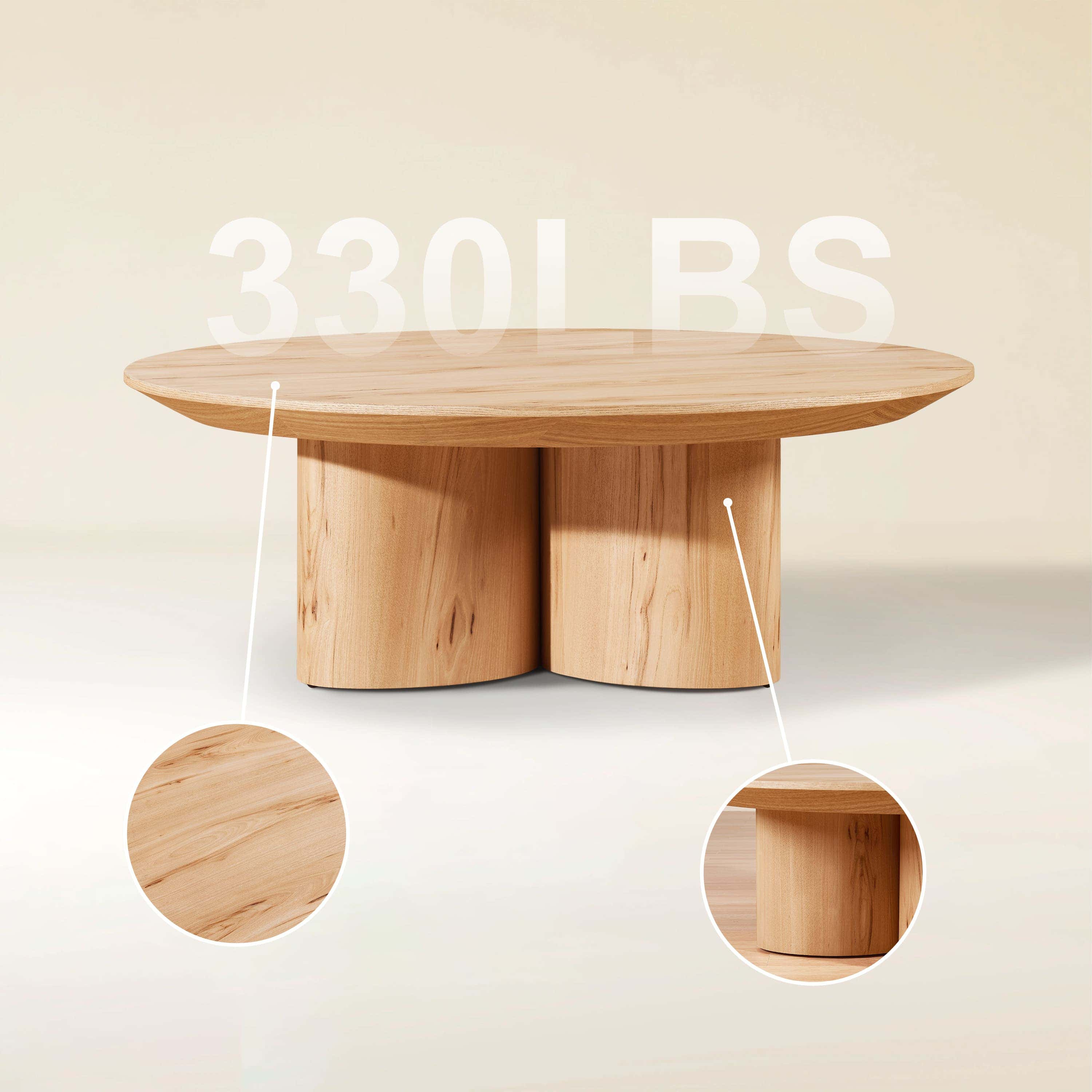 Trefoil Round Coffee Table 39"