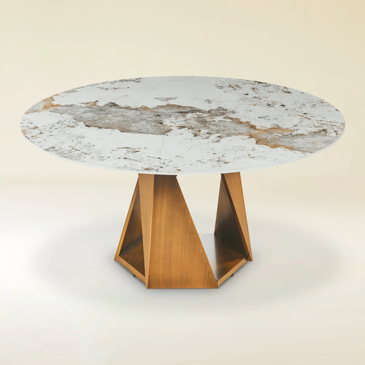 Aurelia Sintered Stone Round Dining Table 59"
