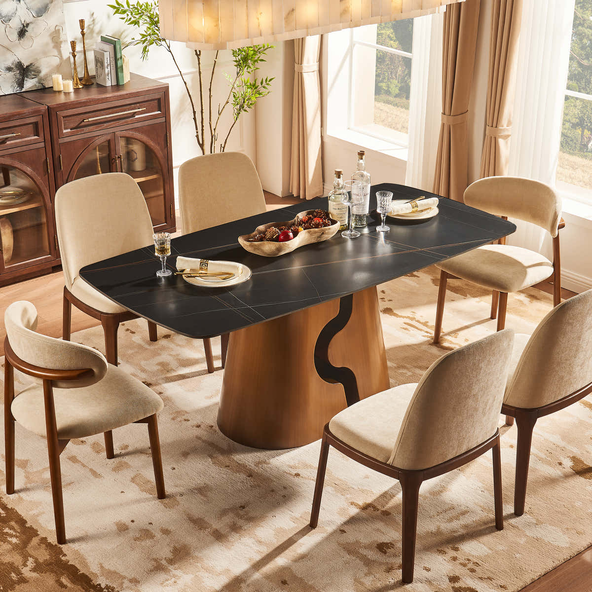 Synergy dining table material option