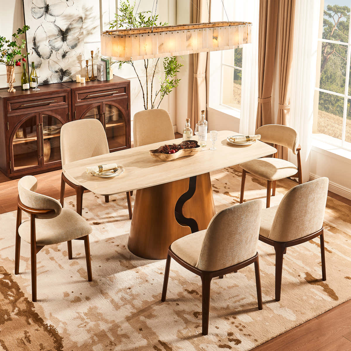 Synergy dining table material option