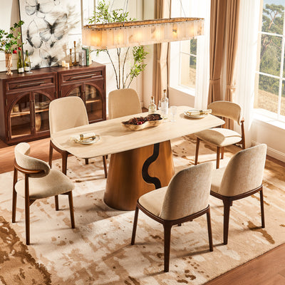 Synergy Sintered Stone Rectangular Dining Table 71"
