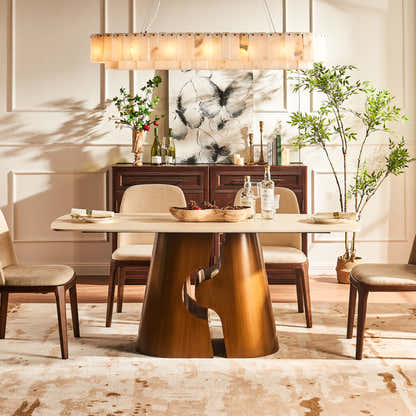 Synergy Sintered Stone Rectangular Dining Table 71"