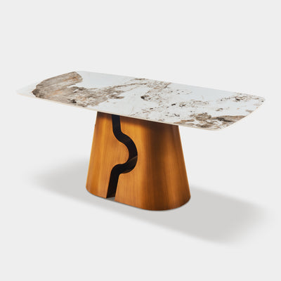 Synergy Sintered Stone Rectangular Dining Table 71"