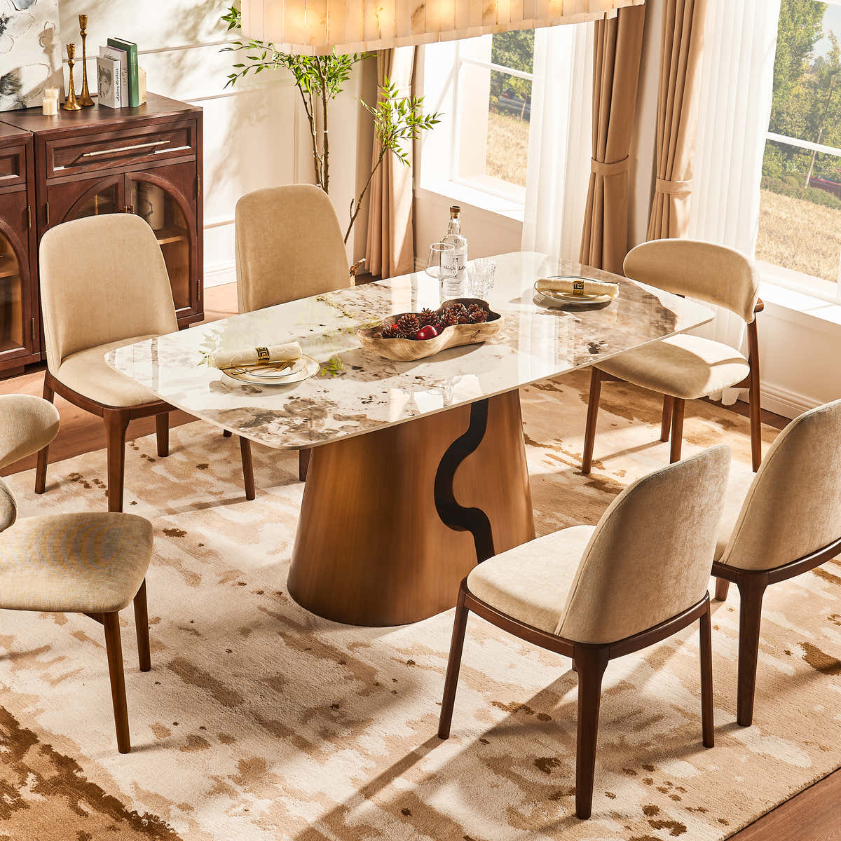 Synergy dining table material option