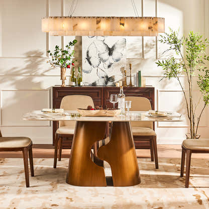 Synergy Sintered Stone Rectangular Dining Table 71"