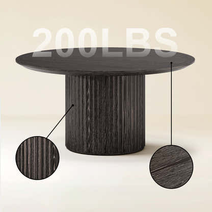 Aurelius Fluted Round Dining Table 60"W