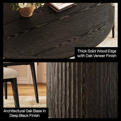 Aurelius Fluted Round Dining Table 60"W