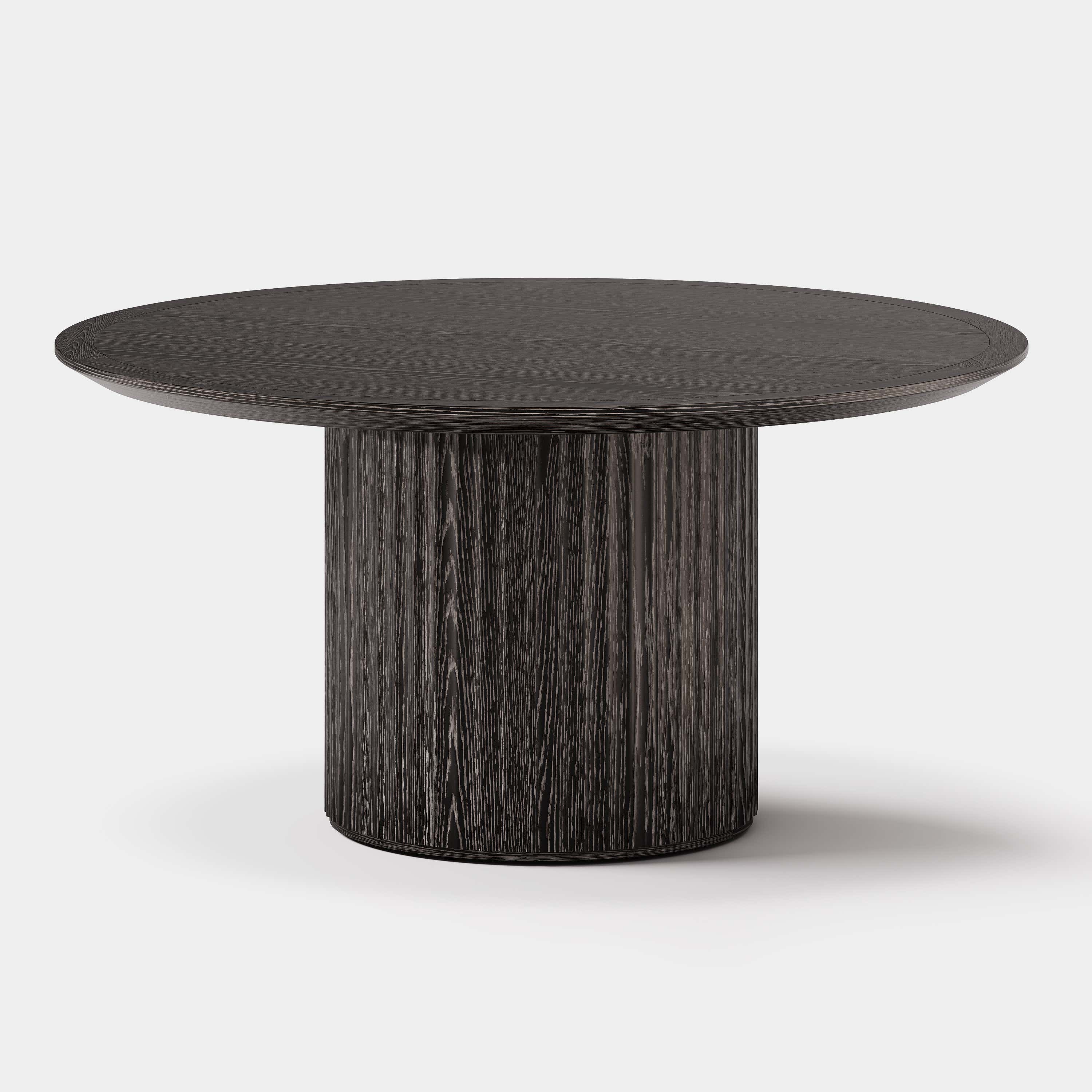 Aurelius Fluted Round Dining Table 60"W