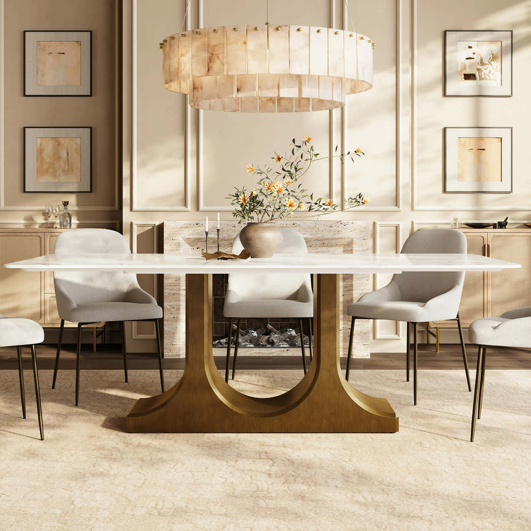 Modern Houlte dining table in a stylish contemporary dining room
