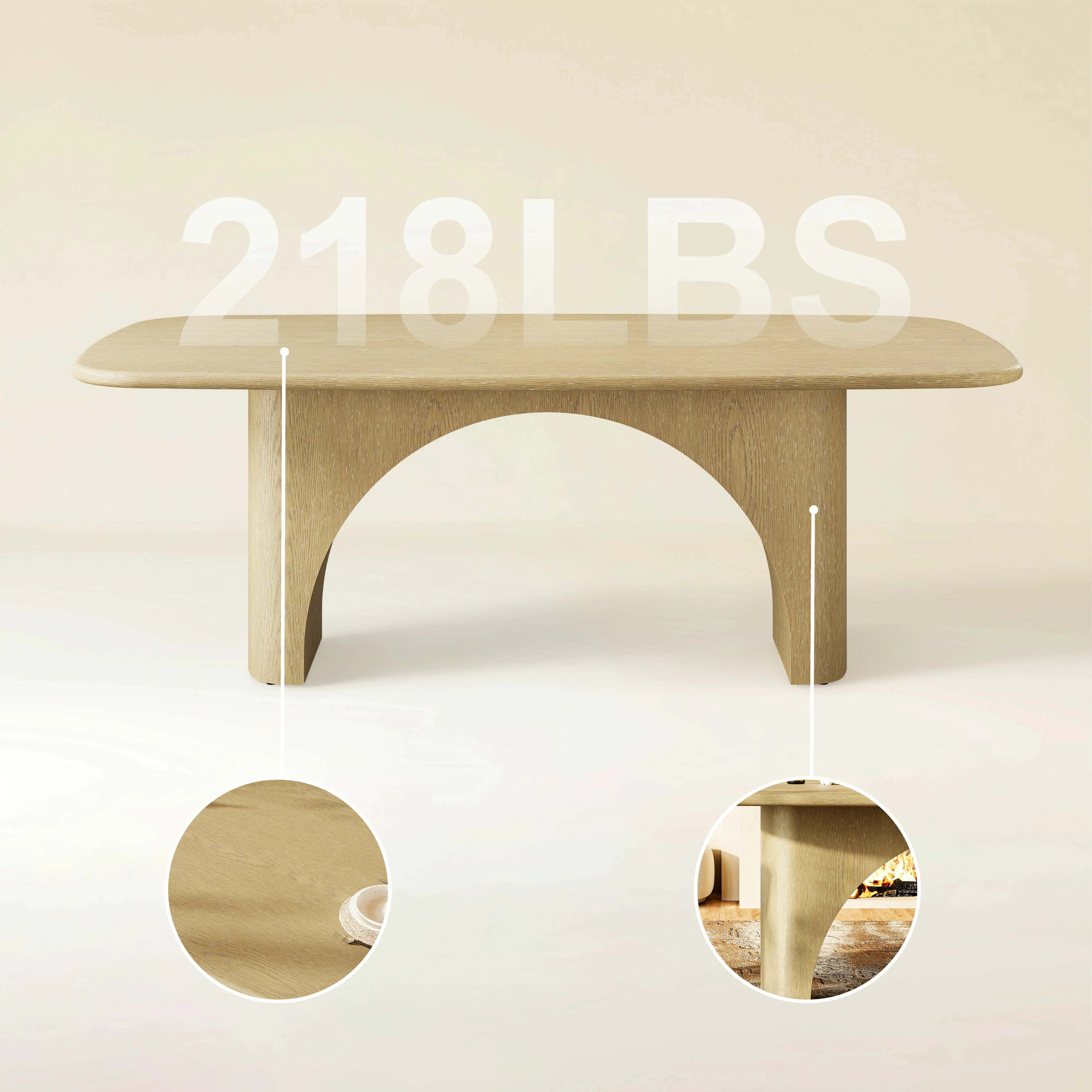 Valera Arched Dining Table 84"