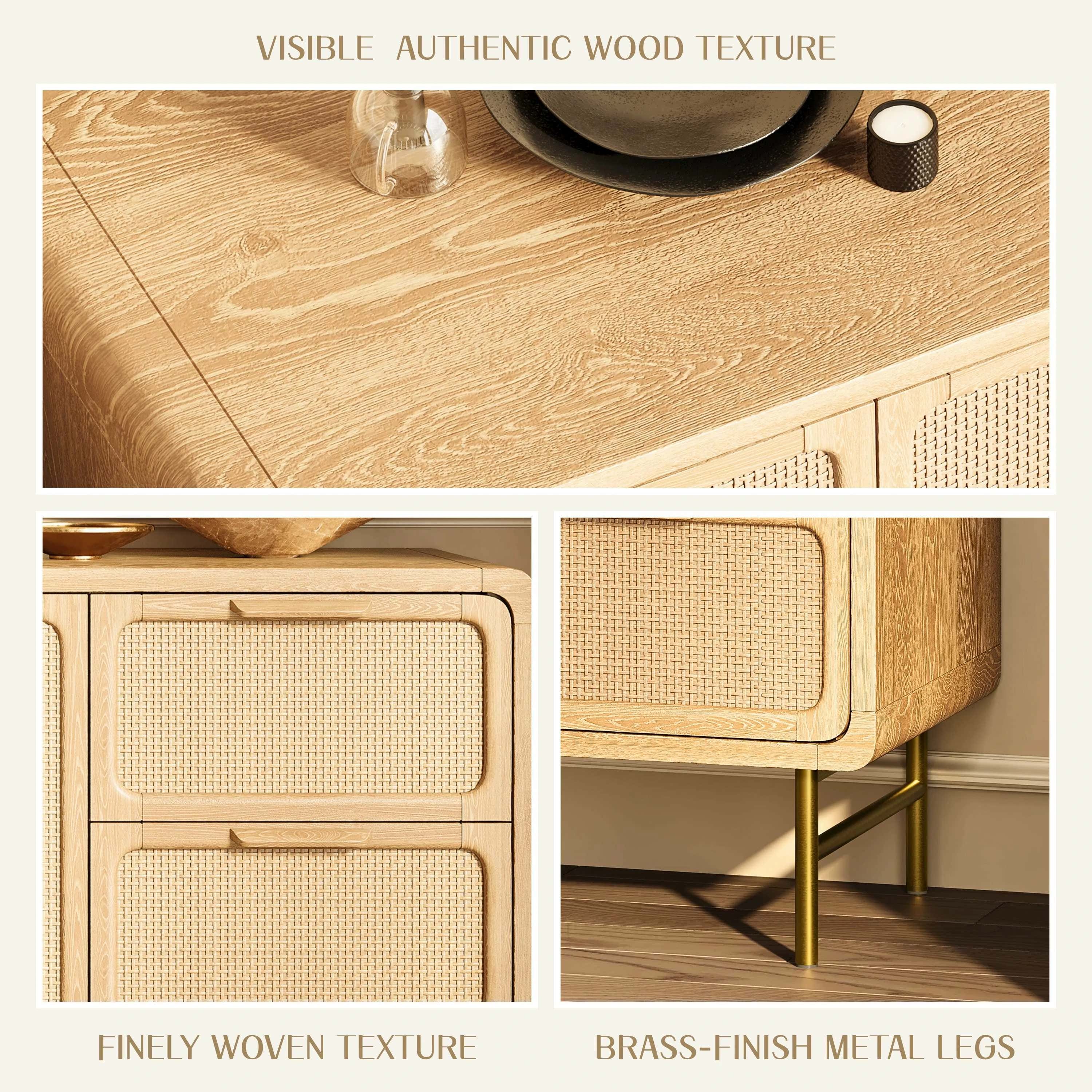 Ventura Rattan Sideboard 50"W