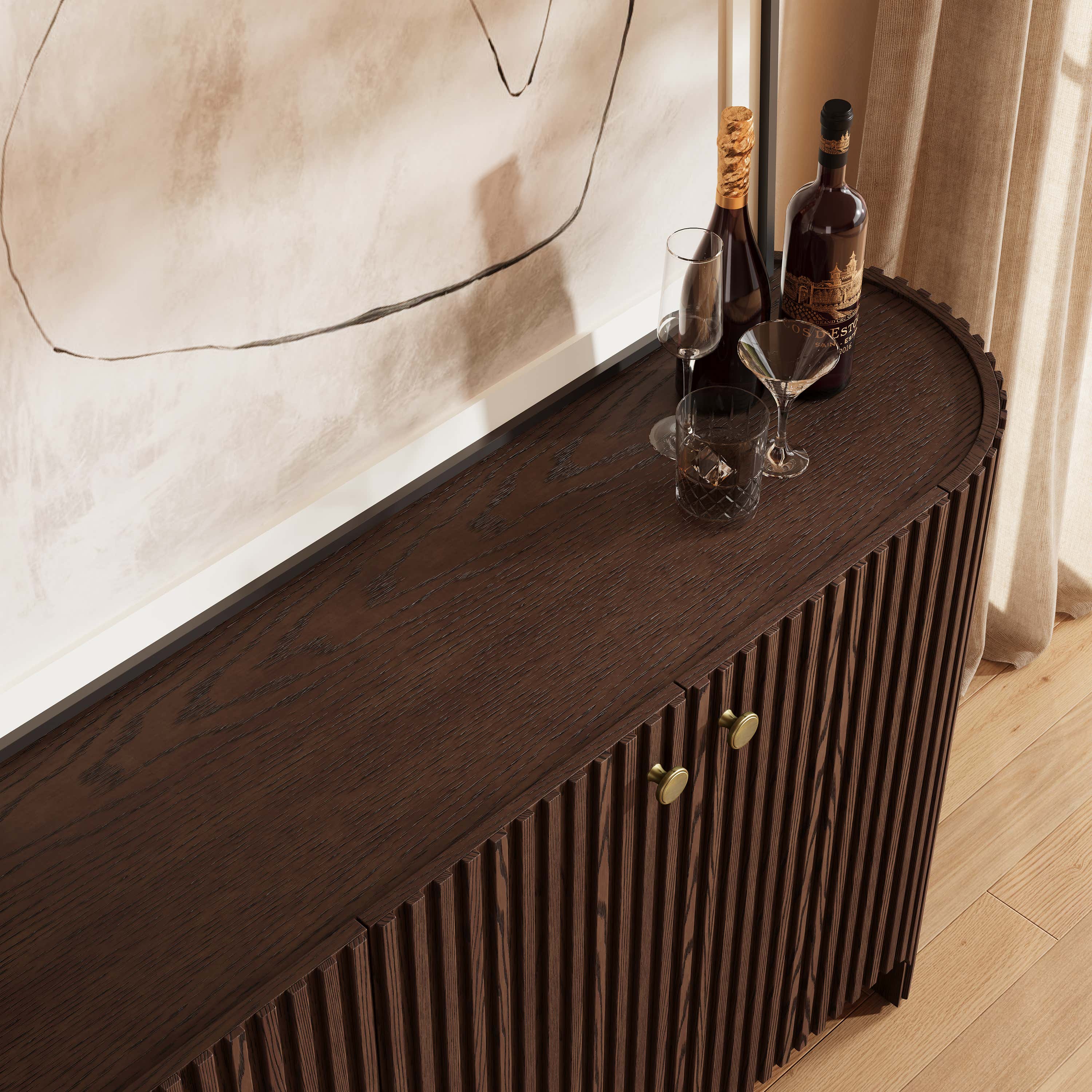 Marais Oak Sideboard 72" W